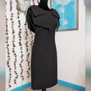 Laundry By Shelli Segal Black Midi Dress